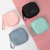 Storage Bags Durable Tampon Pouch Portable Lanyard Faux Leather Women Girl Space-saving Sanitary Napkin Bag For Trip