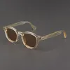 Johnny Depp Solglasögon Man Lemtosh Polarized Solglasögon Kvinna Lyxstil Vintage Gul Acetat Ram Night Vision Goggles 220518