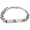 Bracelets de luxe pour hommes plaqués Silver Ghosts pour femmes Skull Skull Simple Double G Metal Cuban Chain Charms Cjewelers Designer Bracelet ZB029 E23