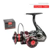 Baitcasting Reels Fishing Reel DS 2000-7000 2 1BB Geen opening 12kg Max Drag Lure Spinnewiel Far Throw Metal Rocker