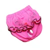Vêtements pour chiens pantalons sanitaires pour animaux de compagnie conception d'impression sous-vêtements étanches brève sécurité fournitures menstruelles lavables
