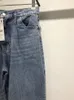 Jeans pour femmes Zach AiIsa printemps et automne mode féminine rétro ample décontracté drapé texture taille haute jeans à jambes larges 230306