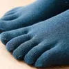 Kvinnors strumpor Solid färg varmt tjockare yoga harajuku bomull icke-halksport fitness hoSiery fem finger