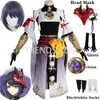 Anime Costumes High Quality Game Genshin Impact Kujo Sara Cosplay Come Kujou Sara Full Set with Mask Dress Socks Wig Sara Outfits Role Play Z0301