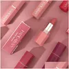 Lipstick 6 Color fosco non stick xícara sem desbotamento Natural Last Easy Easy Wear Handaiyan Maquiagem Matt Matt Sticks Drop Drop Health Be Dhdxx