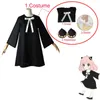 Anime Kostüme Halloween Spion X Familie Anya Forger Cosplay Kommen Anime Cosplay Perücke Erwachsene Kleidung Einschließlich Socken Teufel Horn Kopfbedeckung Z0301