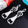 Music Note Bottle Opener Wedding Stainless Steel Beer Opener Restaurant Bar Tools Kitchen Gadgets Wholesale LX3830