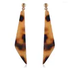 Dangle Boucles D'oreilles Usine Vente Directe Produits Créatifs Acétate Plaque Lame Triangle Long Simple Acrylique Goutte 2023