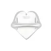 Fabrik grossist 2023 Nya lyxiga högkvalitativa modesmycken för Sterling Silver Blue Emamel Heart Par Ring Smycken