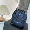 bolsa de grife feminina bolsas de balde da moda impressas com design de cordão de corrente versátil para mulheres de verão