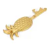 Stock Creative Pineapple Shape Bottle Opener Metal Key Otwieracz korkociąg Hangable wielofunkcyjne narzędzie kuchenne E0307