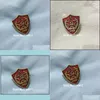 Pins broszki 10pcs sowiecki CCCP Red Star Flag Enamel i szpilki metalowe rzemios