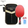 Table Tennis Raquets Huieson 456 Stars Rackets Double Pimplesin Rubber Profession Training Powerful Ping Pong Paddle Bat With Bag 230307