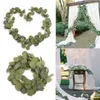 Decorative Flowers 200cm Artificial Fake Eucalyptus Garland Long Leaf Plants Vine Greenery Foliage Table Home Decor Wedding Party Decoration