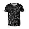 Hommes t-shirts drôle 3d chemise formule mathématique été T-shirt Streetwear T-shirt hommes surdimensionné doux T-shirt t-shirts surdimensionné 2023