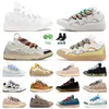 Chaussures décontractées originales chaussures habillées en cuir hommes femmes baskets beige jaune blanc ivoire arc-en-ciel triple blanc gris bleu gris vert foncé bleu clair