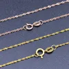 Chains Multicolor 18-inch Water Wave Chain Collarbone Gold Platinum Necklace Silver Jewelry