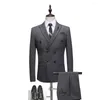 Men's Suits Italian Black Mens With Pants Business Tuxedo Groom Wear Man Blazer Slim Fit Terno Masculino Costume Homme Mariage 3 Piece