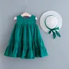 Men's Hoodies Girls Clothes Dress Skirt Baby Princess Sleeveless Cute Solid Color