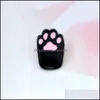 Pins Brooches Dog Paw Enamel Pin Lapel Badge Jewelry Cat Pet Lover Backpack Metal Decoration Bag Button Broach Drop Delivery Dhe7X