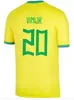 2022 2023ブラジルサッカージャージL.Paqueta Neymar Vini Jr。 22 23 P.Coutinho Richarlisonフットボールシャツ