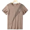 Męskie koszule T-Summer Summer Shirt Shirt Shirt Half Business Pullover T-shirt hurtowa okrągła szyja bawełniany luźne mężczyźni