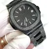 Designer horloges Fibre Carbon Watch 40 mm diameter met automatische geïntegreerde beweging Saffier kristalglasspiegel is