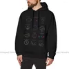 Hoodies masculinos paramelo capuz após o riso assina o algodão quente do algodão solto x Men Men Cool Black