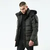 Men's Down Winter 2023 European And American Slim Medium Long Padded Jacket Cotton-padded Clothes