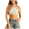 Damestanks schoonheid terug ijs zijden halter bijgesneden tube top streetwear vrouwelijk camis gewatteerde bralette ondergoed ondergoed mouwloze volledige beker beha tank