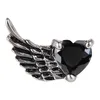 أقراط الطوق Titanium Steel Vintage Angel Zircon Personaly Monference for Womens Flat Women