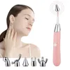 Face Care Devices 6 In 1 schoonheidsstaaf Elektrische oog Neus Lichaamsgewricht Massager Anti Wrinkle Skin Tillen Trapping Massage Stick Gereedschap 230307