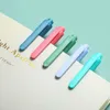 Гель -ручки 5pcsbox morandi Цветные гелевые ручки с 05 -миллиметровым заправками из тонкого точка макарон цветные ручки для школьных канцелярских принадлежностей J230306
