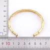 Bangle Nidin Fashion Geometric Rhinestone Opening Adjustable Zircon Women Simple Design Jewelry Classic Gift WholesaleBangleBangleBangle Ken