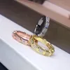 Buigari Serpentine Series Designer Ring for Woman Diamond Gold Plated 18k Högsta Counter Quality Classic Style Smycken Luxury Exquisite Gift 034