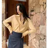 Women's Blouses Spring And Summer Women Chiffon Blouse Female V-neck Zipper Half Sleeve Loose Top Shirt