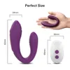 Vibratoren Drahtlose Fernbedienung Dildo Vibrator Weibliche Dual Motoren U-Form Klitoris Stimulator Tragbares Sexspielzeug für Frauen Paare Erwachsene 230307