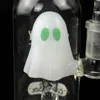 Im Dunkeln leuchtende Mini-Bong: 4,7-Zoll-Ghost-Shisha mit diffusem Downstem-Perkolator