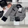 Designer de jaquetas femininas New 2023 Spring Brand Jacket Moda de melhor grau de outono Winter Tweed Coat Leisure Coats Cardigan Day Wmj7