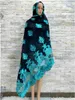 Ethnic Clothing 2023Spring Dubai Scarf For Muslim Women African Cotton Hijab Islam Pashmina Turban Headscarf Embroidery Shawls DR047