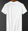 2023 Men's T-Shirts summer thin t-shirt young men light luxury simple slim cotton embroidery short sleeve round neck t-shirt