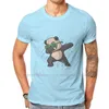 T-shirts heren t schattig kleine panda met bril deping dance graphic 2023 printen streetwear vrije tijd shirt heren korte mouw x8f6