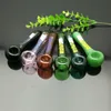 Hookahs new Europe and Americaglass pipe bubbler smoking pipe water Glass bong Color letter logo glass pipe