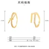 60% OFF 2023 New Luxury High Quality Fashion Jewelry for Double Star Female Irregular Simple Copper Plated 18K Gold Open Ring Handpiece