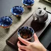 Filiżanki spodki 1PC Domowe dekoracje luksusowe herbatę w kolorze herbaty do domowego alkoholu