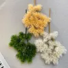 Dekorativa blommor 24 cm konstgjord gren tall för diy buketter bröllop hem trädgård semester grönska dekor fest bord