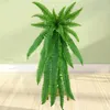 Decorative Flowers Beautiful Artificial Fern Grass Refreshing 3 Styles Fake Large Shrub Ornament