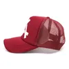 Cappello a rete per tutte le partite Berretto da baseball stampato triangolo unisex Cappellini da sole per coppia di colori a contrasto