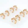 Hoop Earrings 10mm Small Gold For Baby Girls Kids Jewelry Gift Boucle Doreille Bebe Aretes Kolczyki Bebek Kupe Ohrringe E0704