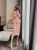 Two Piece Dres's Fashion Highend Professional Blazer Coat Twopiece Korean Spring Fall Elegant Suit Jacket Skirt Set Female Casual 230307